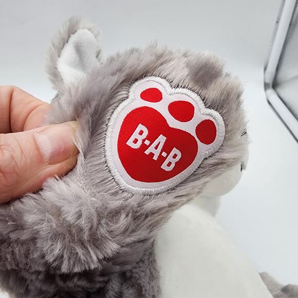 Build a Bear Wiley The Wolf Plush 16" Great Wolf Lodge Gray Hard Blue Eyes BAB - Picture 9 of 11